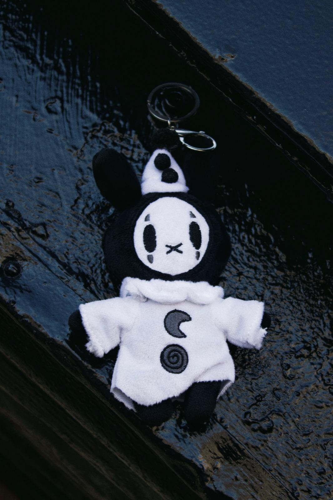 pierrot plushie keychain — Tokki Star